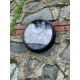 40 Cm Aynalı Roma Rakamlı Siyah Metal Duvar Saati