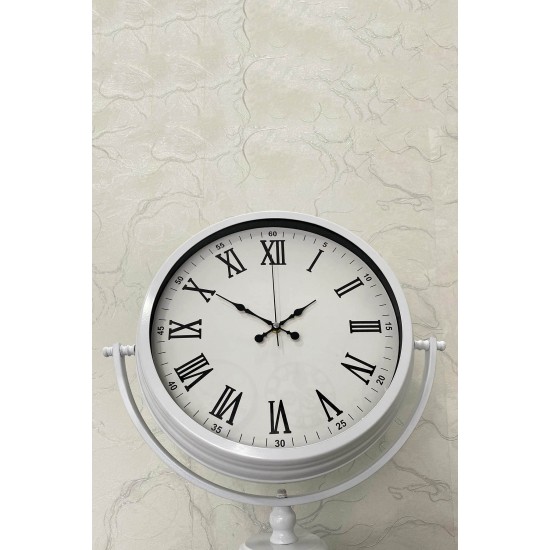 150 Cm Beyaz Metal Ayaklı Tripod Saat