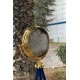 150 Cm Gold Metal Aynalı Ayaklı Tripot Saat