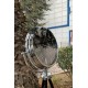 150 Cm Krom Metal Aynalı Ayaklı Tripot Saat