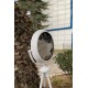 150 Cm Beyaz Metal Aynalı Ayaklı Tripot Saat